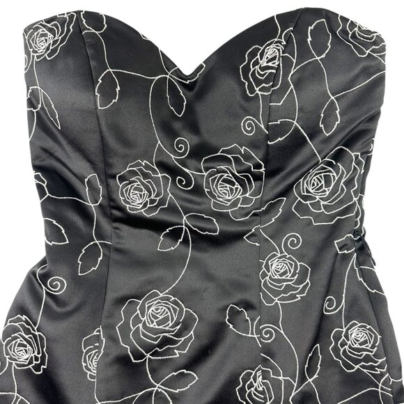 White House Black Market Strapless Floral Mini Dress - Picture 3 of 8